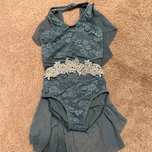 Weissman girls IC intermediate 7/8 sage green lyrical  modern